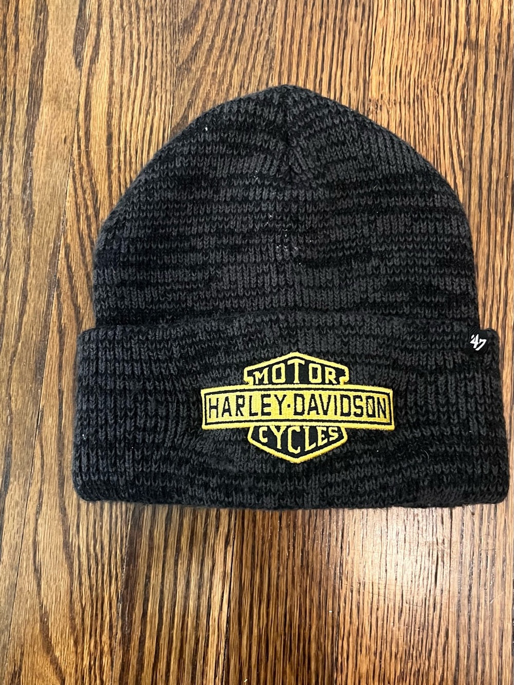 Harley Davidson Knit Beanie Embroidered Gray ‘47